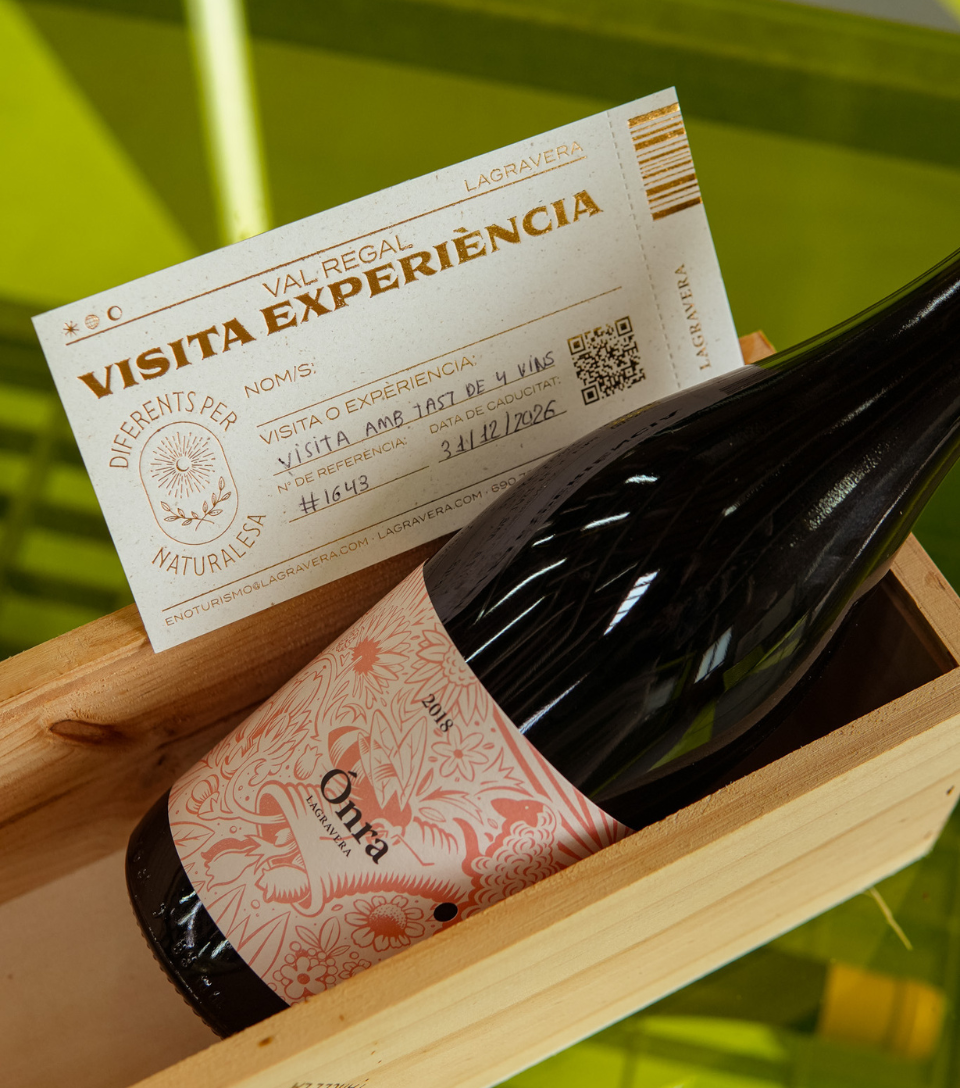 Pack Vive la Ónra: 1 botella de Ónra tinto + Visita para 2 personas con cata de 4 vinos