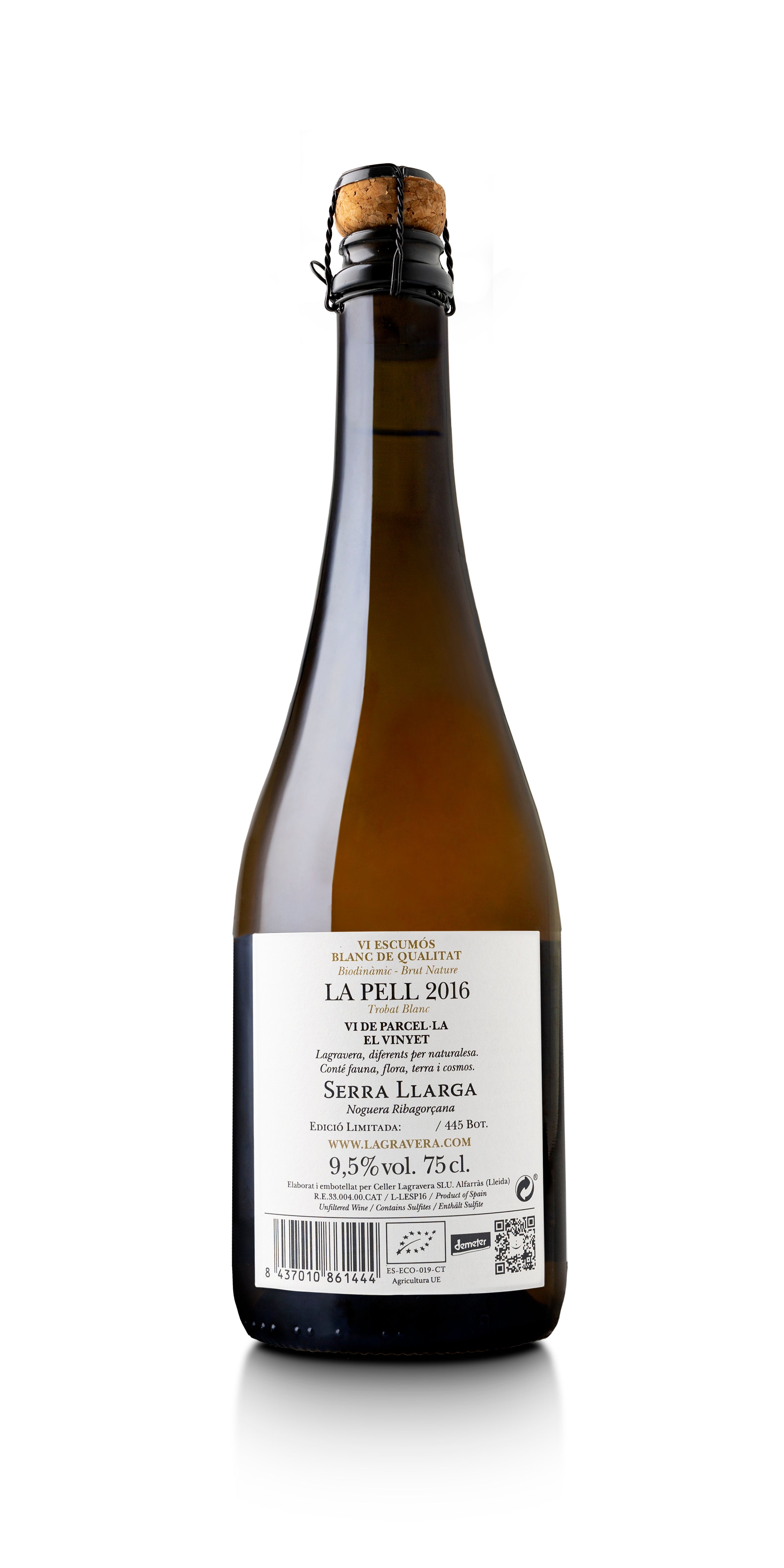 LA PELL ESPUMOSO PARCELA EL VINYET 2016